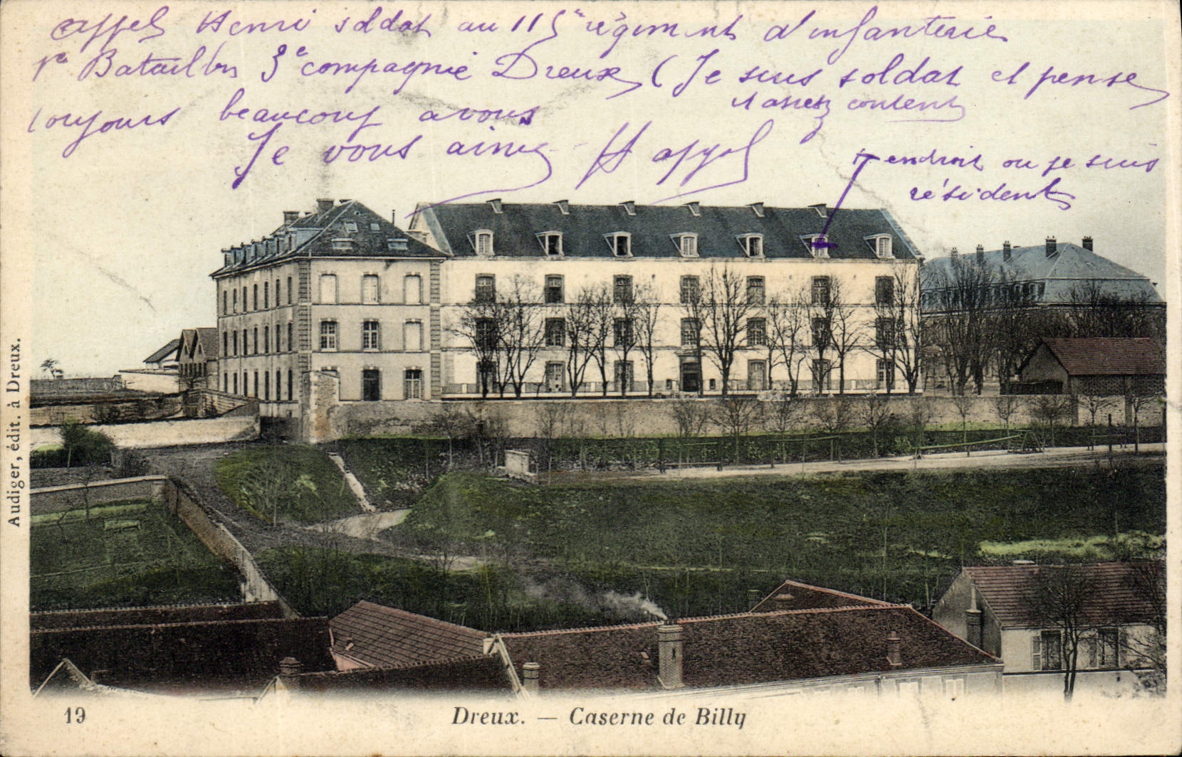 CPA Dreux Caserne De Billy