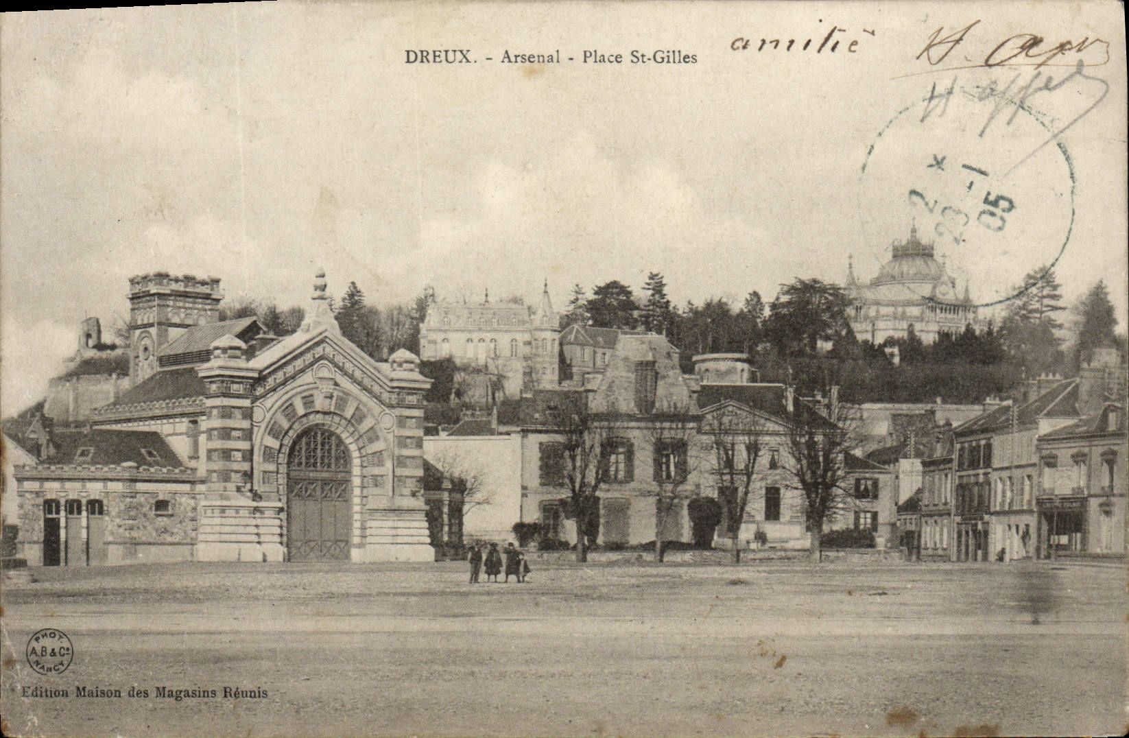 CPA Dreux Arsenal Place St Gilles
