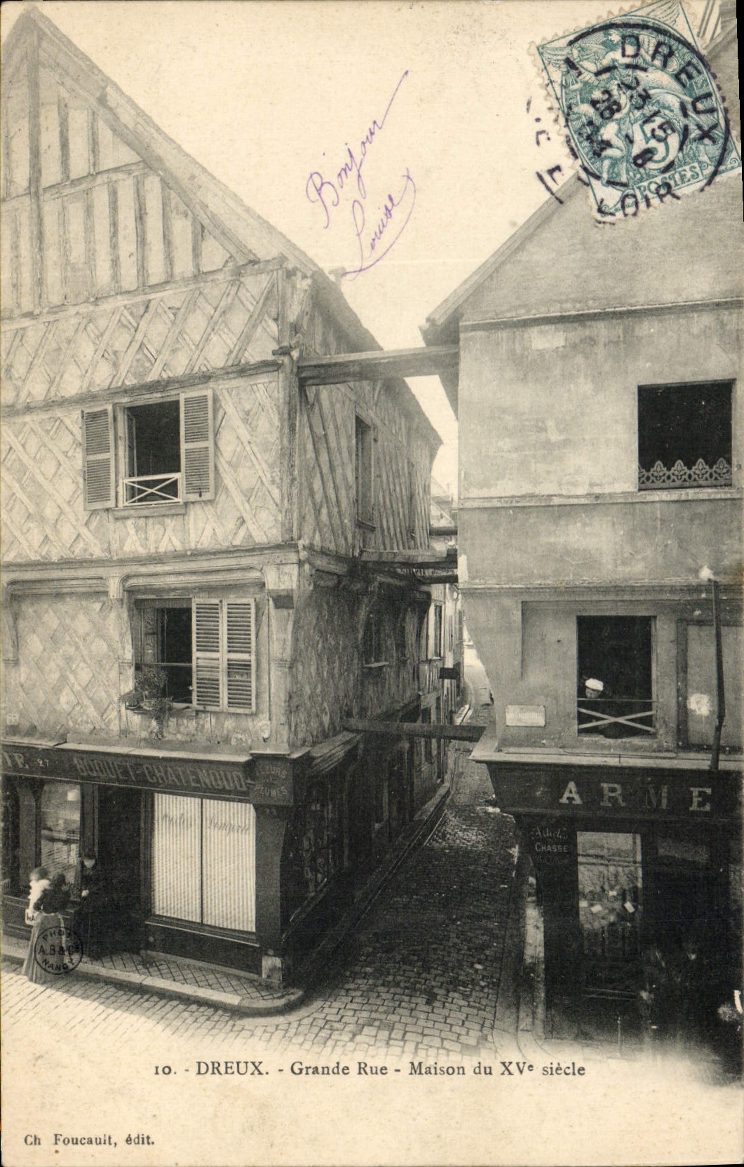 CPA Dreux Grande Rue Maison