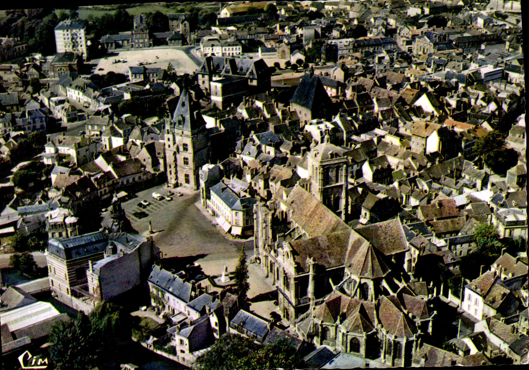 CPSM Dreux Vue Generale Aerienne