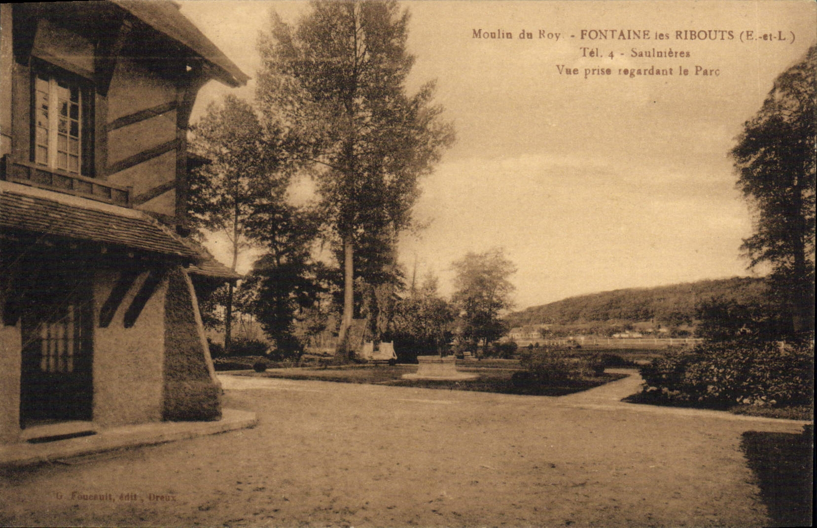 CPA Fontaine Les Ribouts Saulnieres moulin