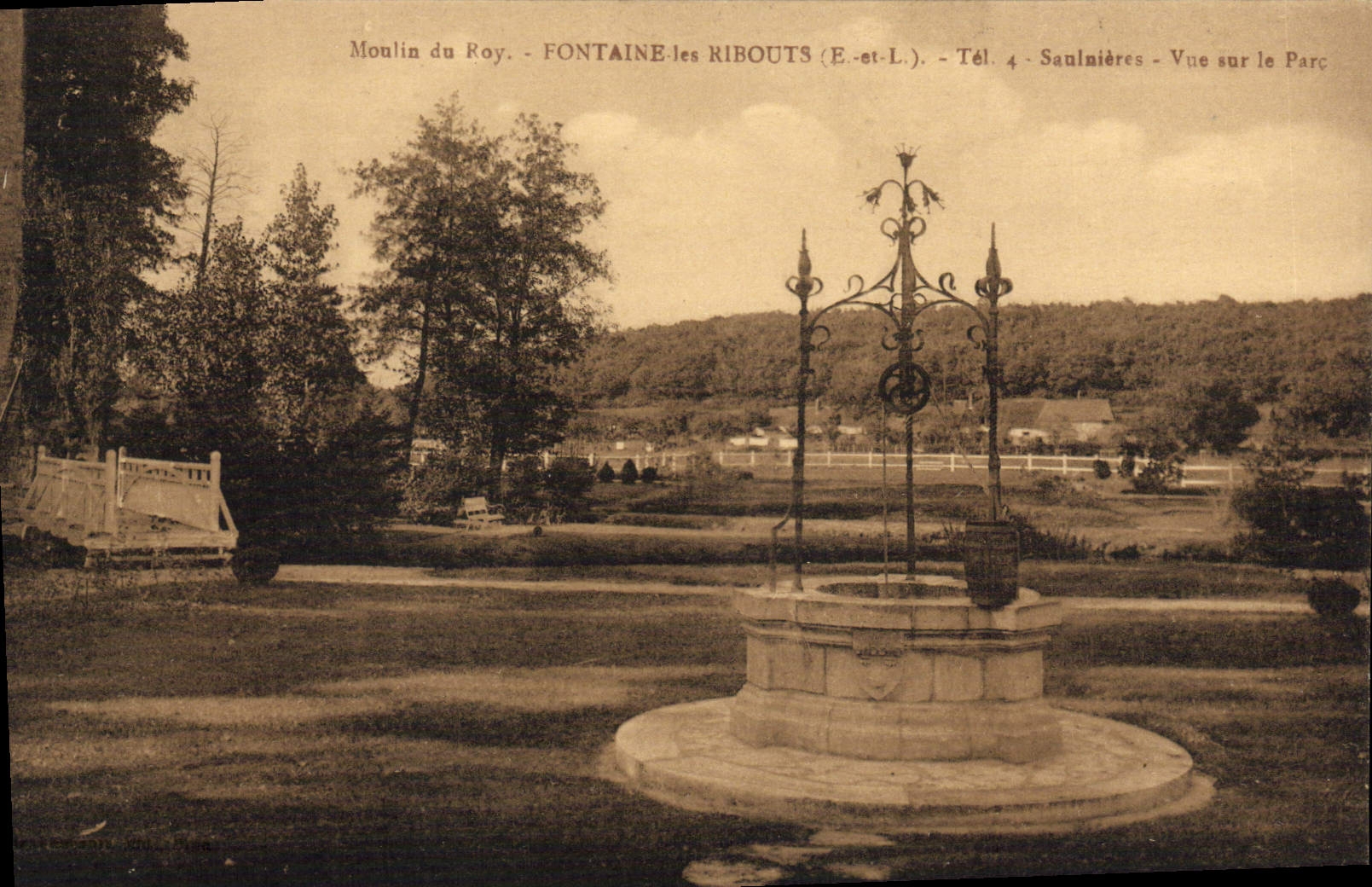 CPA Fontaine Les Ribouts Saulnieres moulin