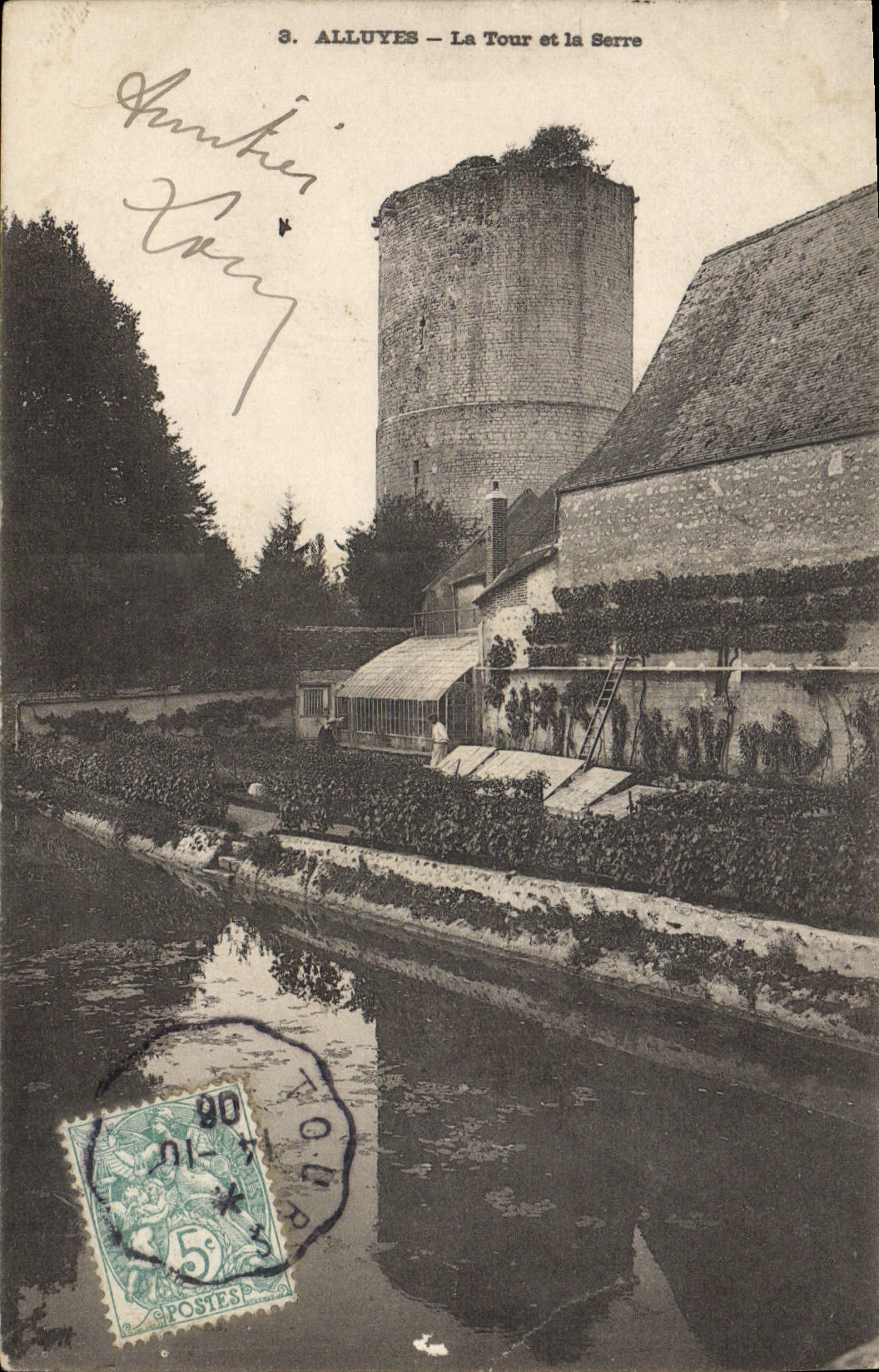 CPA Alluyes La Tour Et La Serre