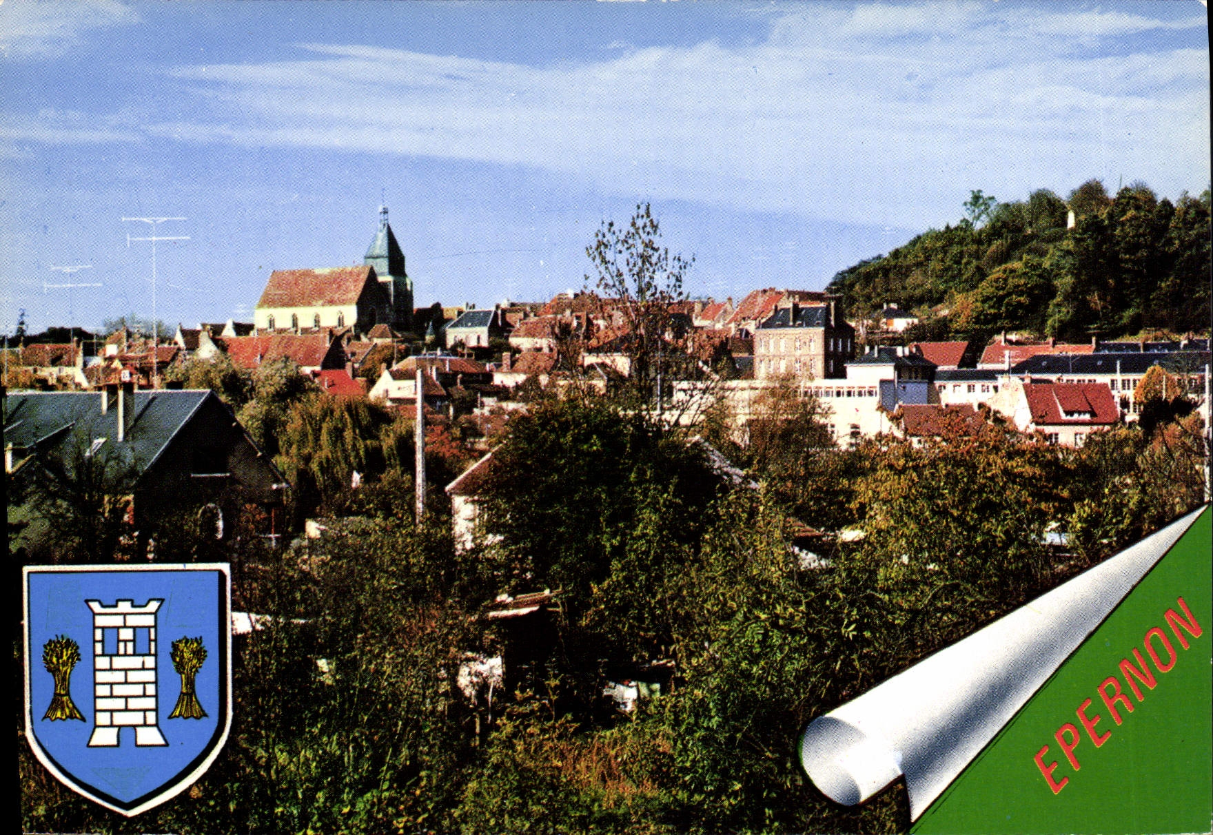 CPSM Epernon vue générale