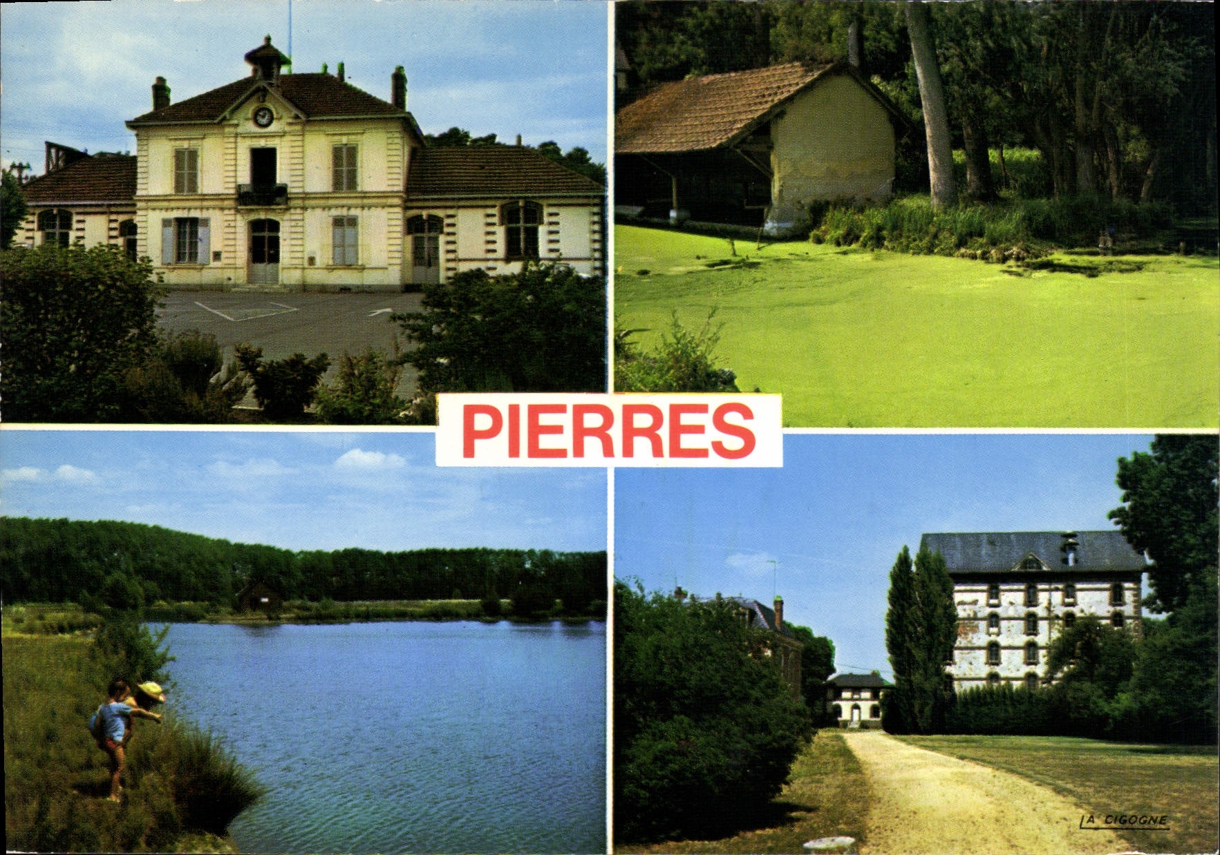 CPSM Pierres La Mairie Les Etangs Vieux Lavoir moulin