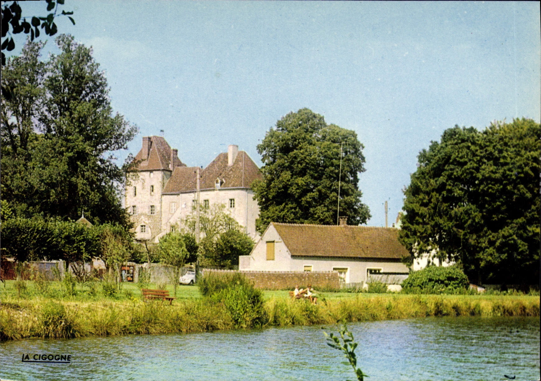 CPSM Senonches Le Chateau Vu Du Parc