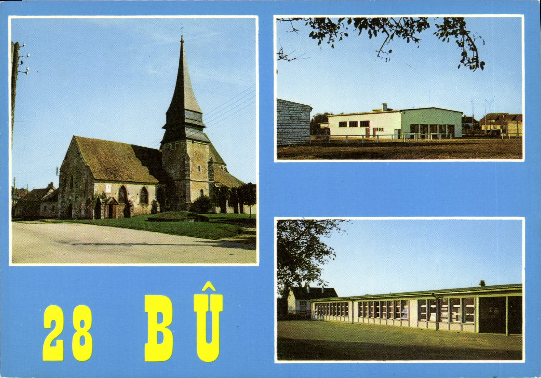 CPSM Bu L'Eglise Le Groupe Scolaire