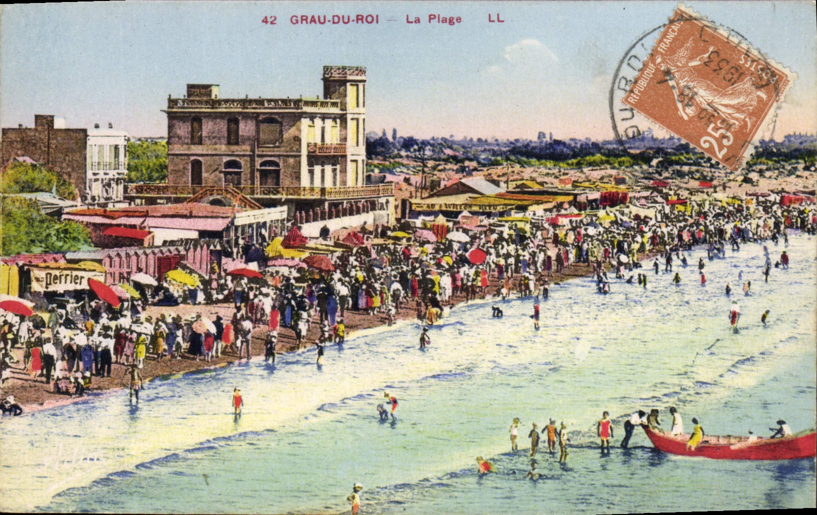 CPA Le Grau Du Roi La Plage