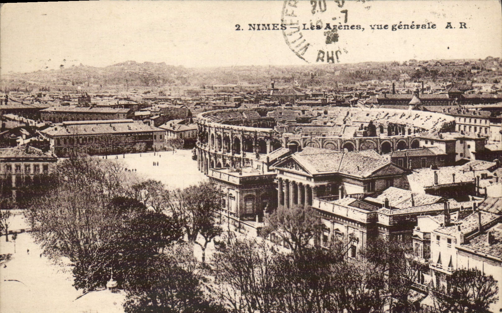 CPA Nimes Les Agenes Vue Generale