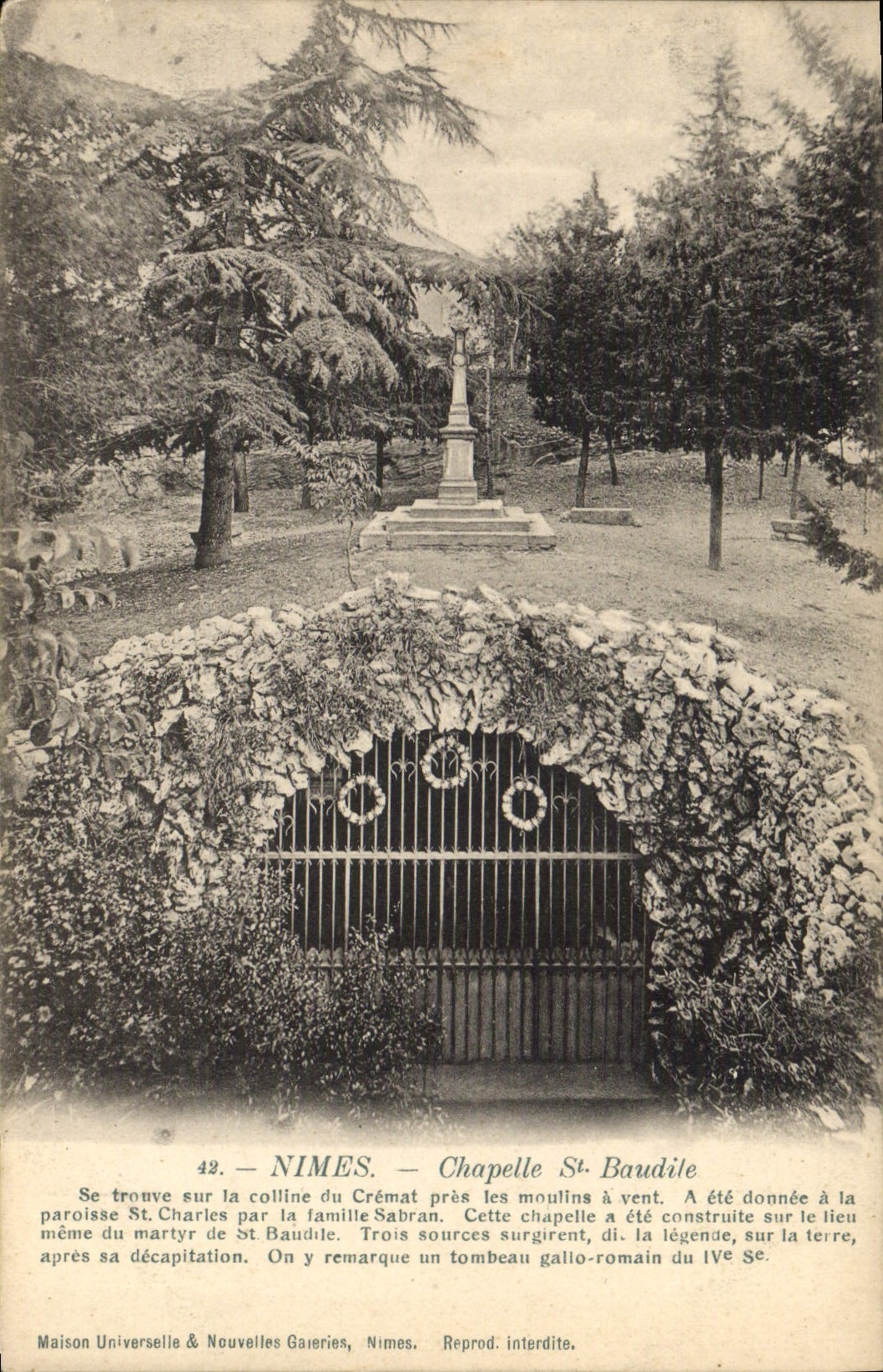 CPA Nimes Chapelle St Baudile