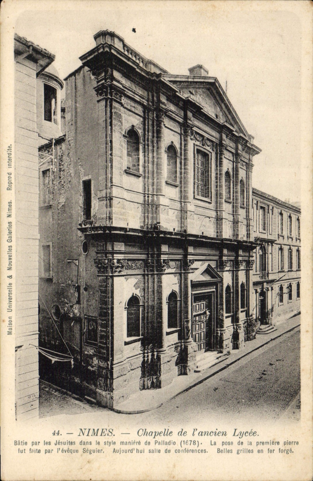 CPA Nimes Chapelle De I'Ancien Lycee