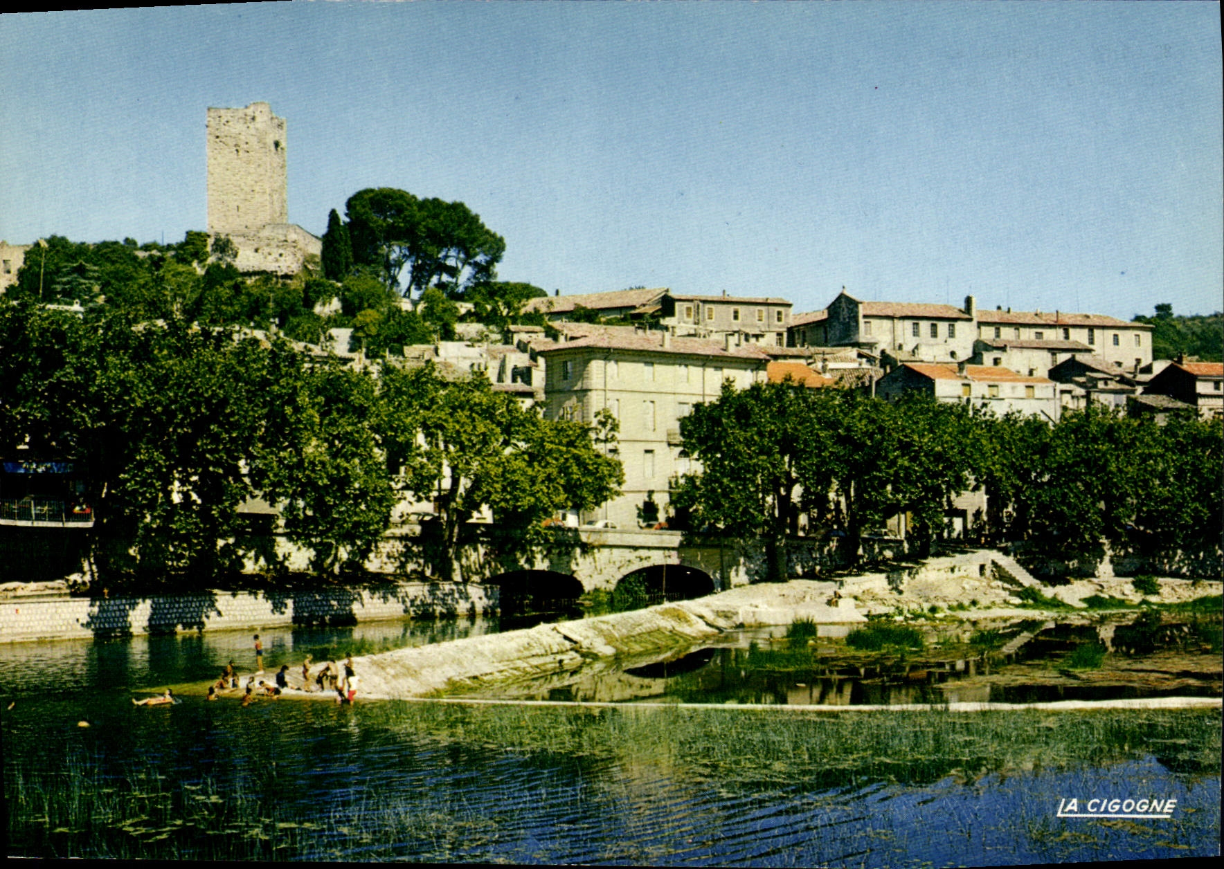CPSM Sommieres L'Ecluse Du Moulin De La Grave