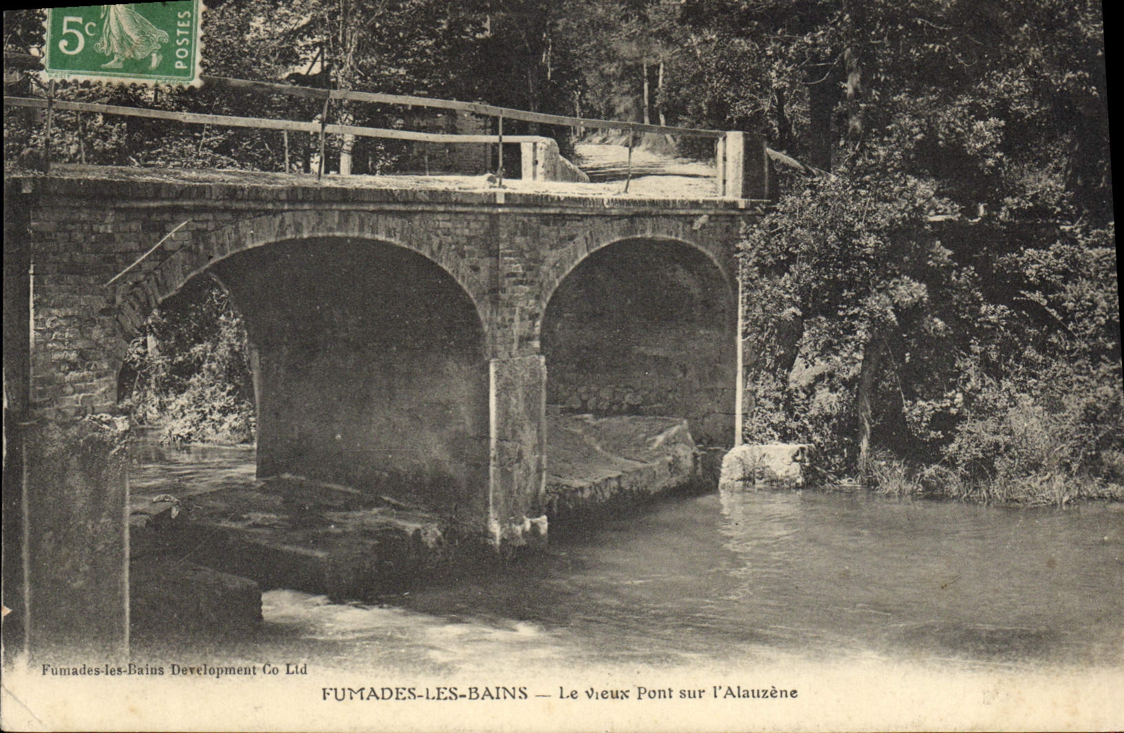 CPA Fumades Les Bains Le Vieux Pont Sur I'Alauzene