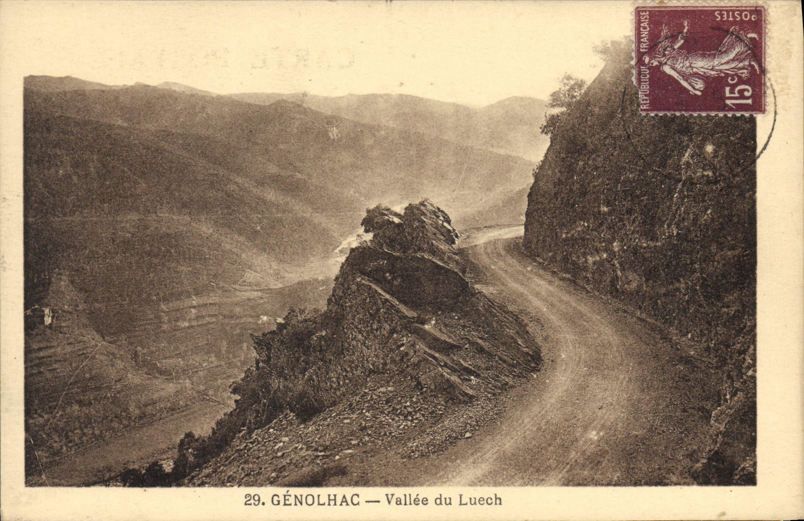 CPA Genolhac Vallee Du Luech
