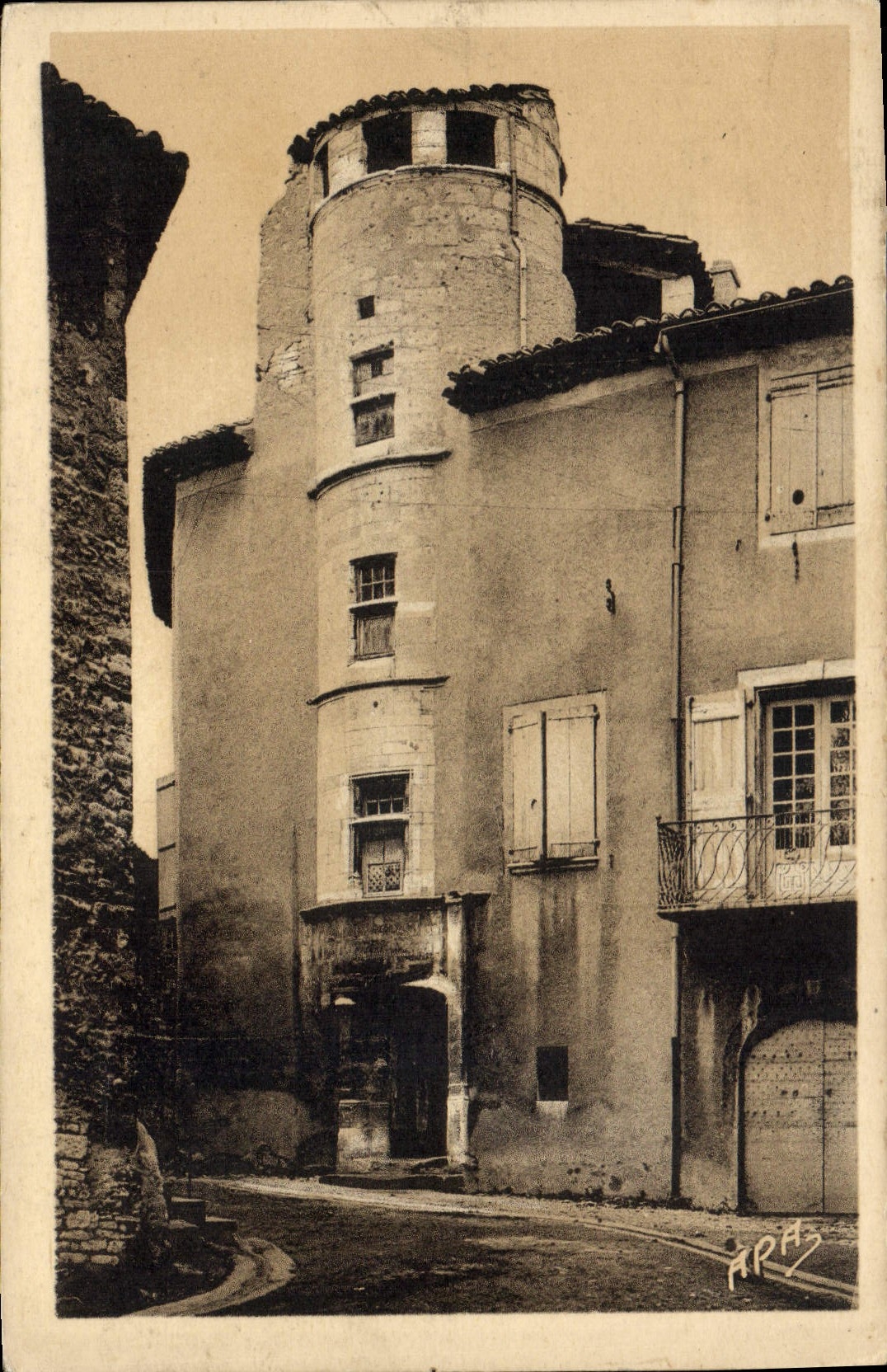CPA Barjac la tour Vezolle I'Abacs