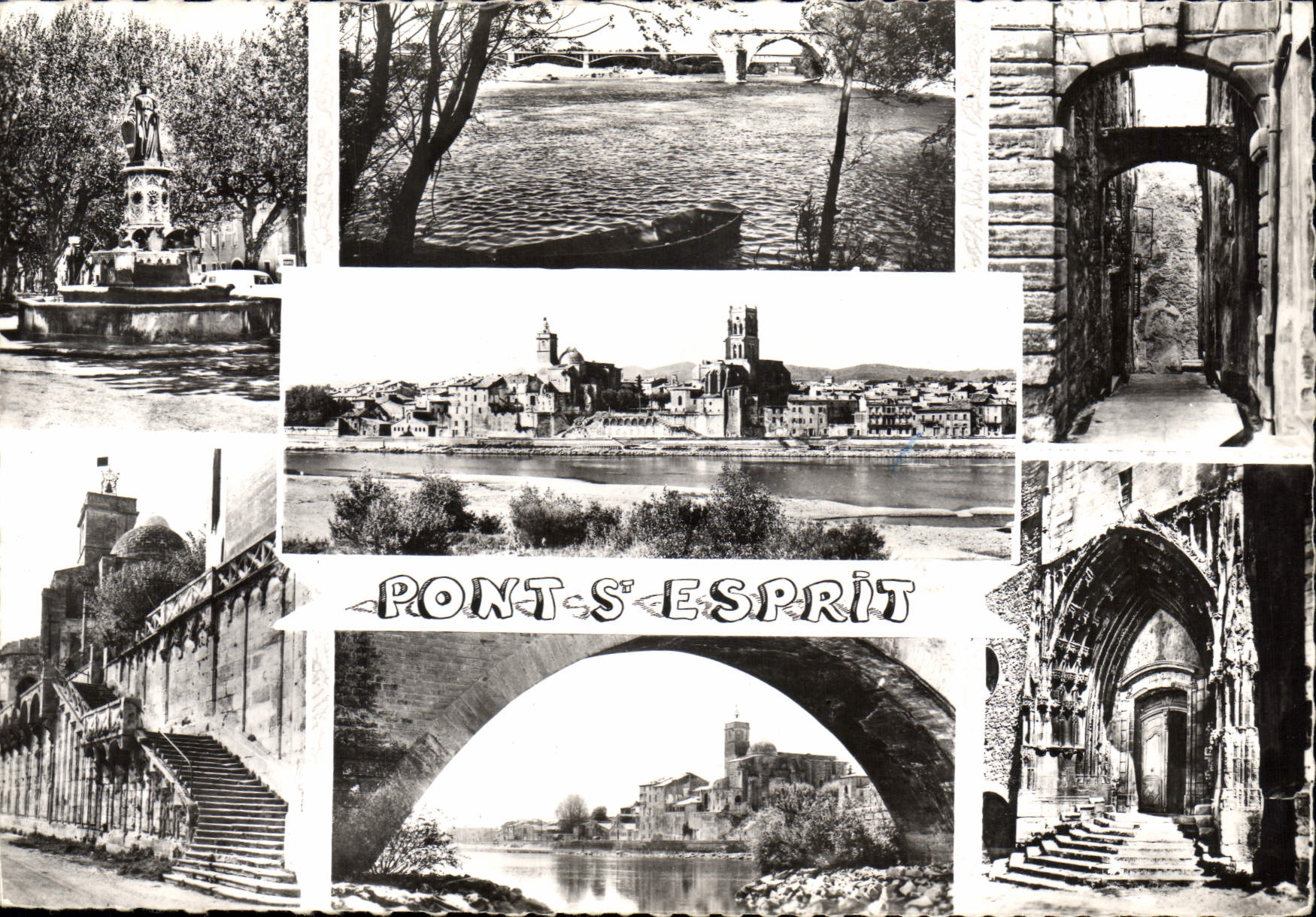 CPSM Pont Saint Esprit Place De La Republique