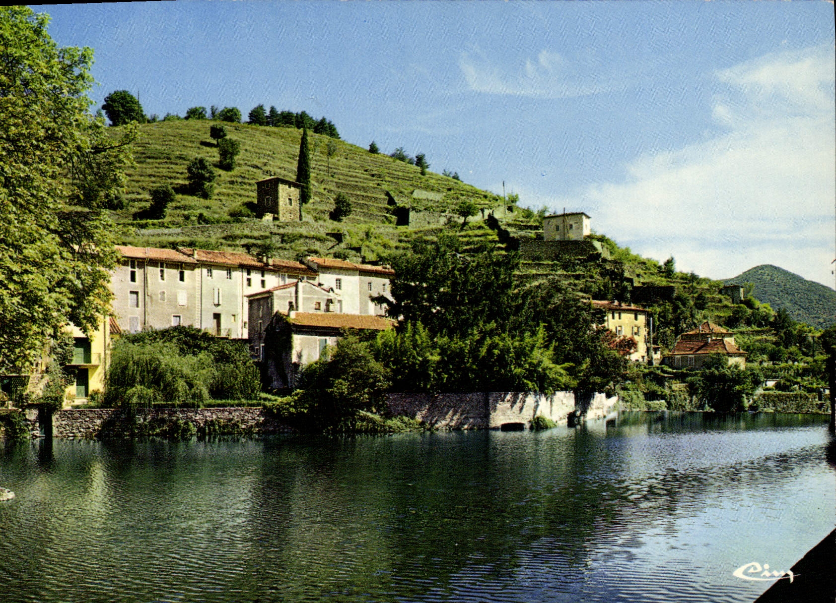 CPSM Valleraugue Le Coteau Du Ciel Et Le Lac