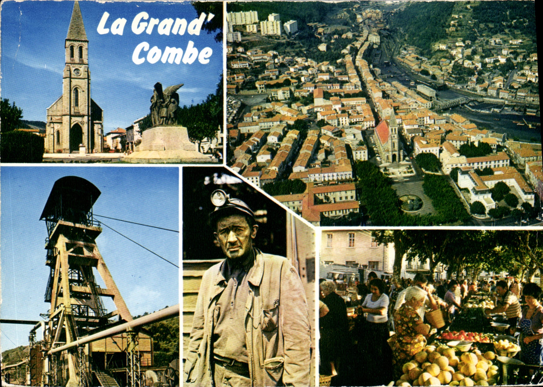 CPSM La GRANDE Combe Vue Aeriene