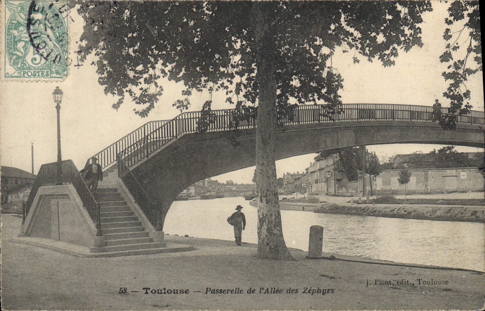 CPA Toulouse Passerelle De I'Allee Des Zephyrs