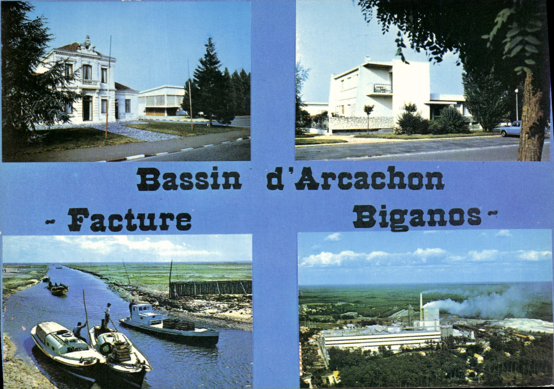 CPSM Cote Aquitaine Bassin d'Arcachon Facture Biganos