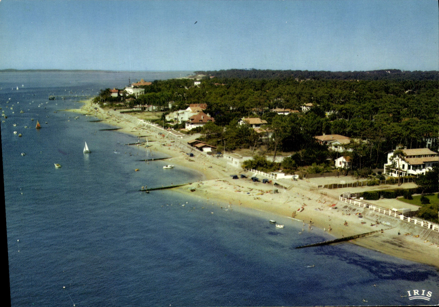 CPSM Cote Aquitaine Bassin D'Arcachon Le Moulleau vu du ciel
