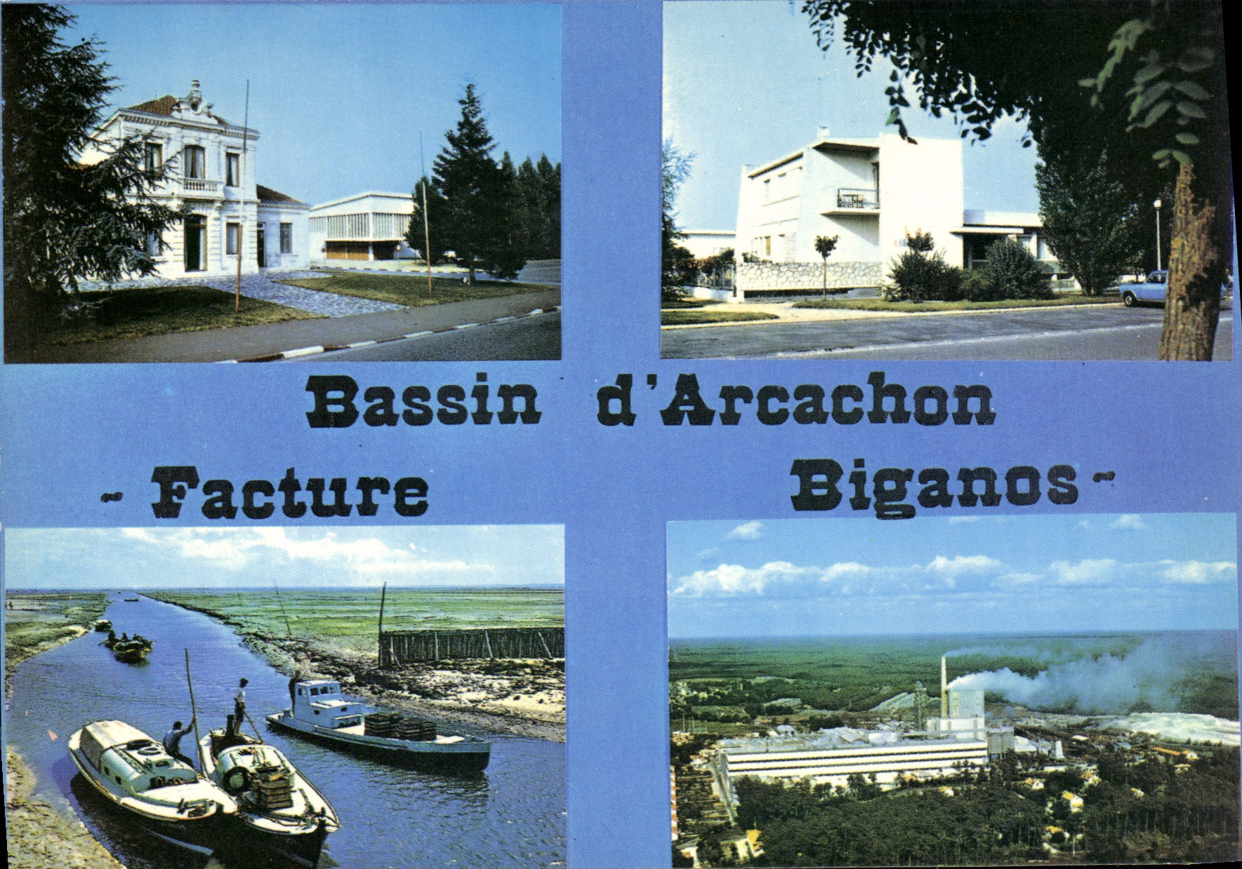 CPSM Cote Aquitaine Bassin d'Arcachon Facture Biganos