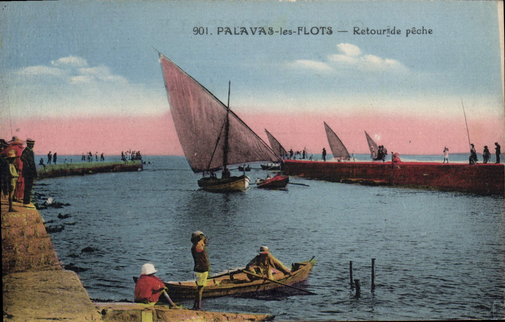 CPA Palavas Les Flots Retour de Peche