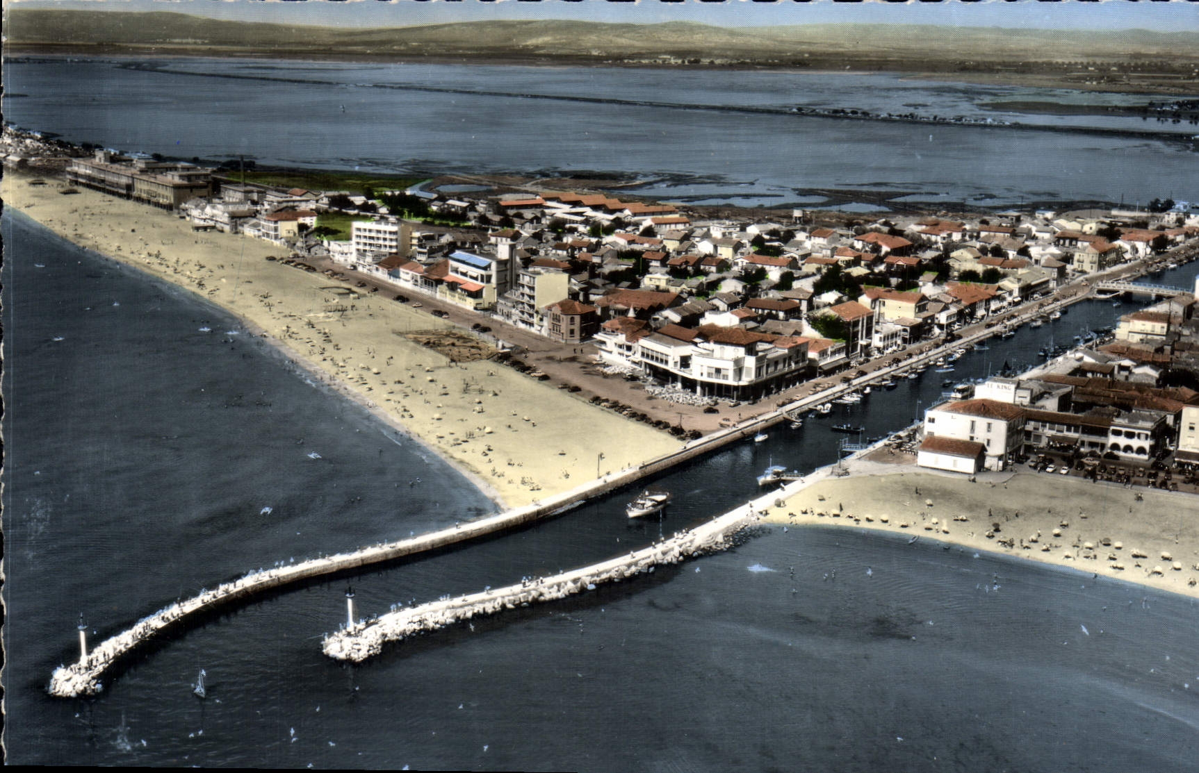 CPSM Palavas Les Flots Vue Aerienne Sur La Ville