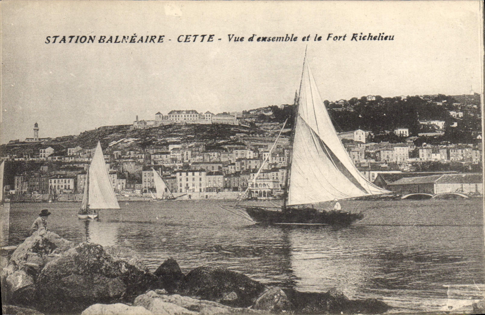 CPA Cette Vue D'Ensemble Et la Fort Richelieu SETE