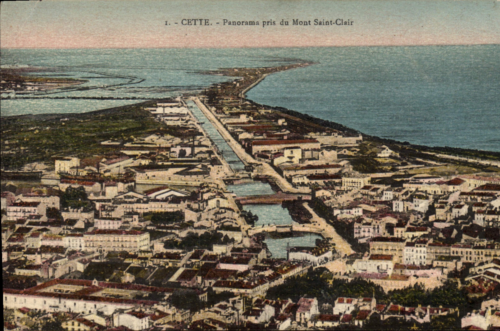 CPA Cette Panorama Pris Du Mont Saint Clair