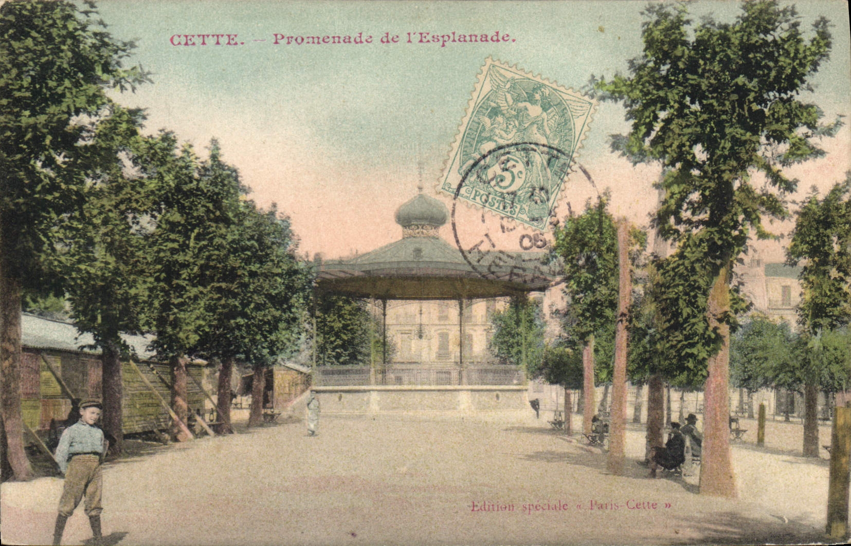 CPA Cette Promenade De I'Esplanade