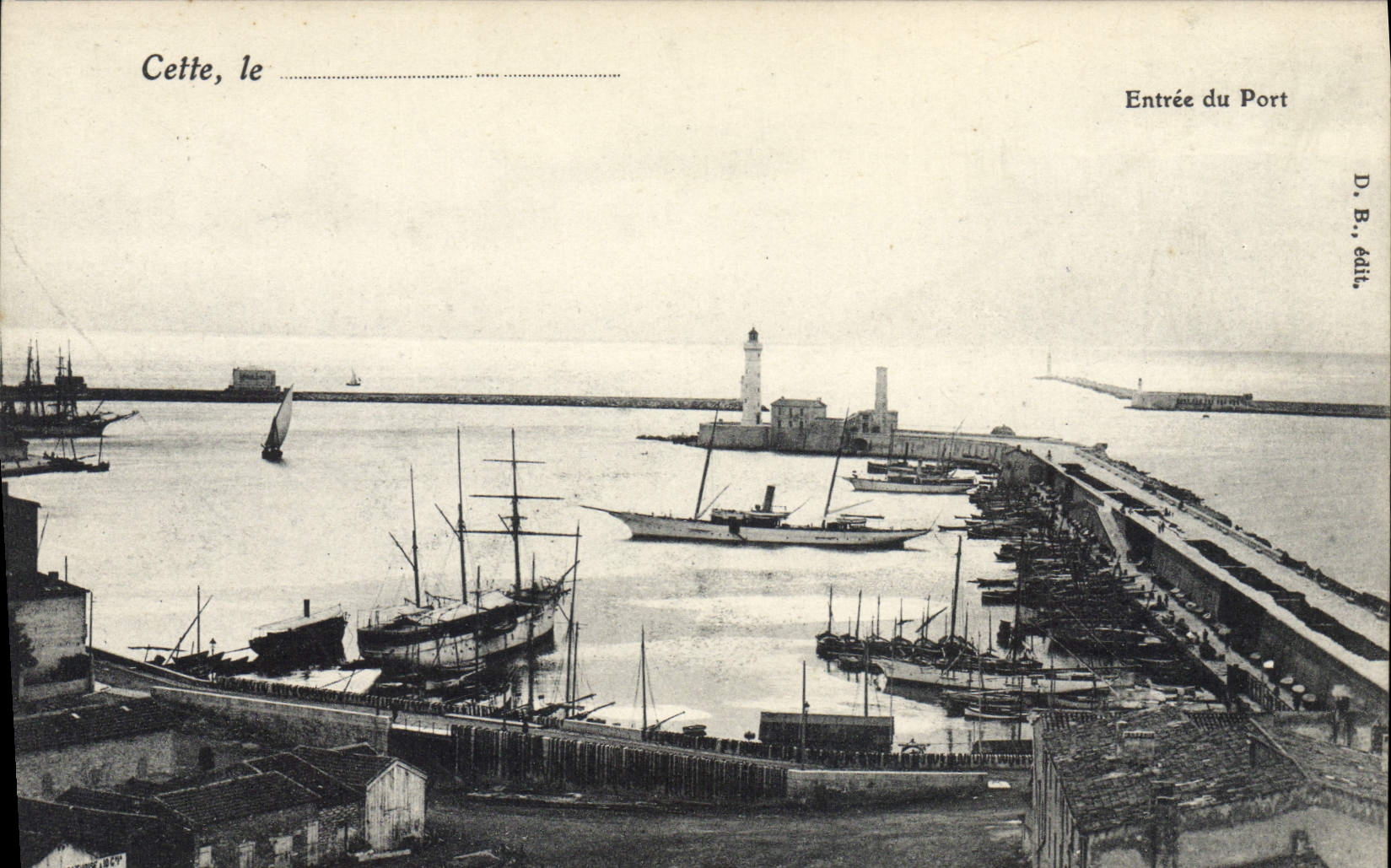 CPA Cette Entree Du Port