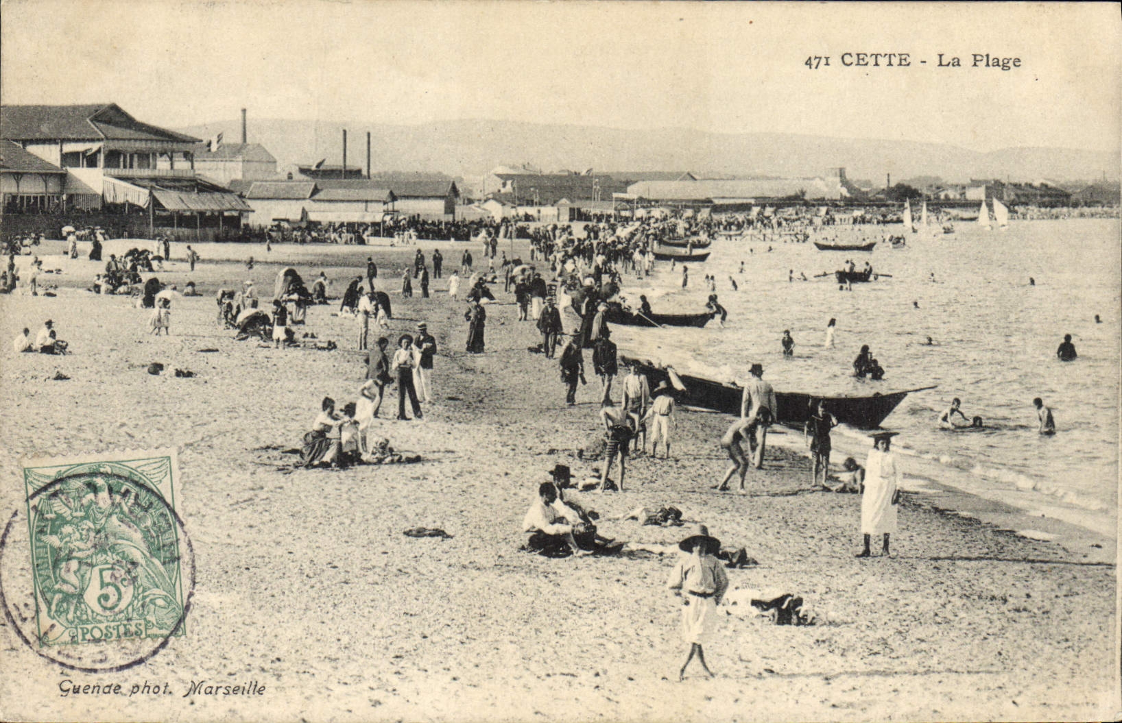 CPA Cette La Plage