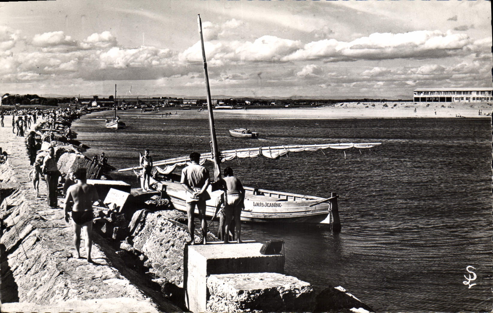 CPA Valras Plage La Jetee Et I'Orb A Son Embouchure