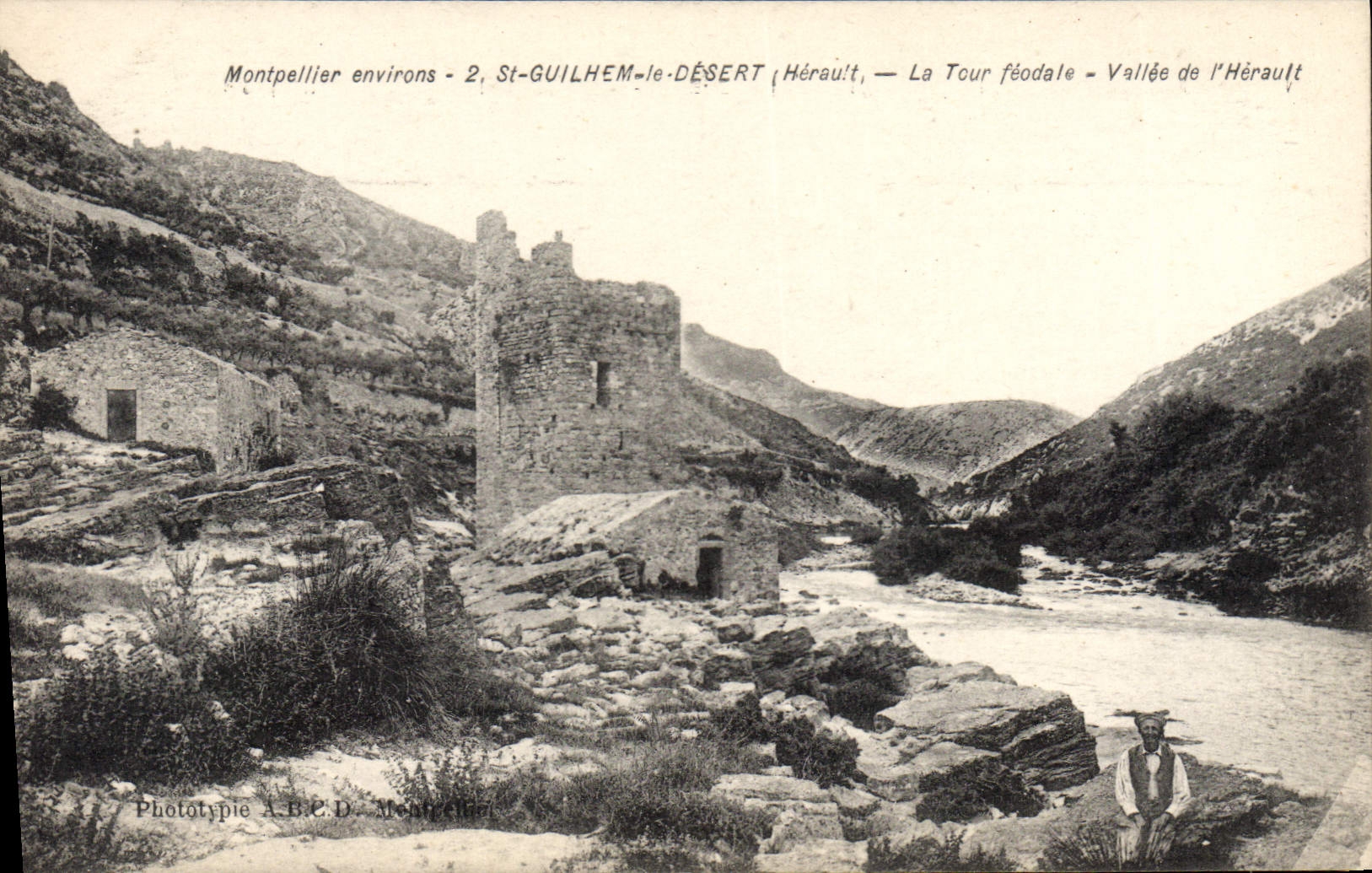 CPA St Guilhem Le Desert La Tour Feodale
