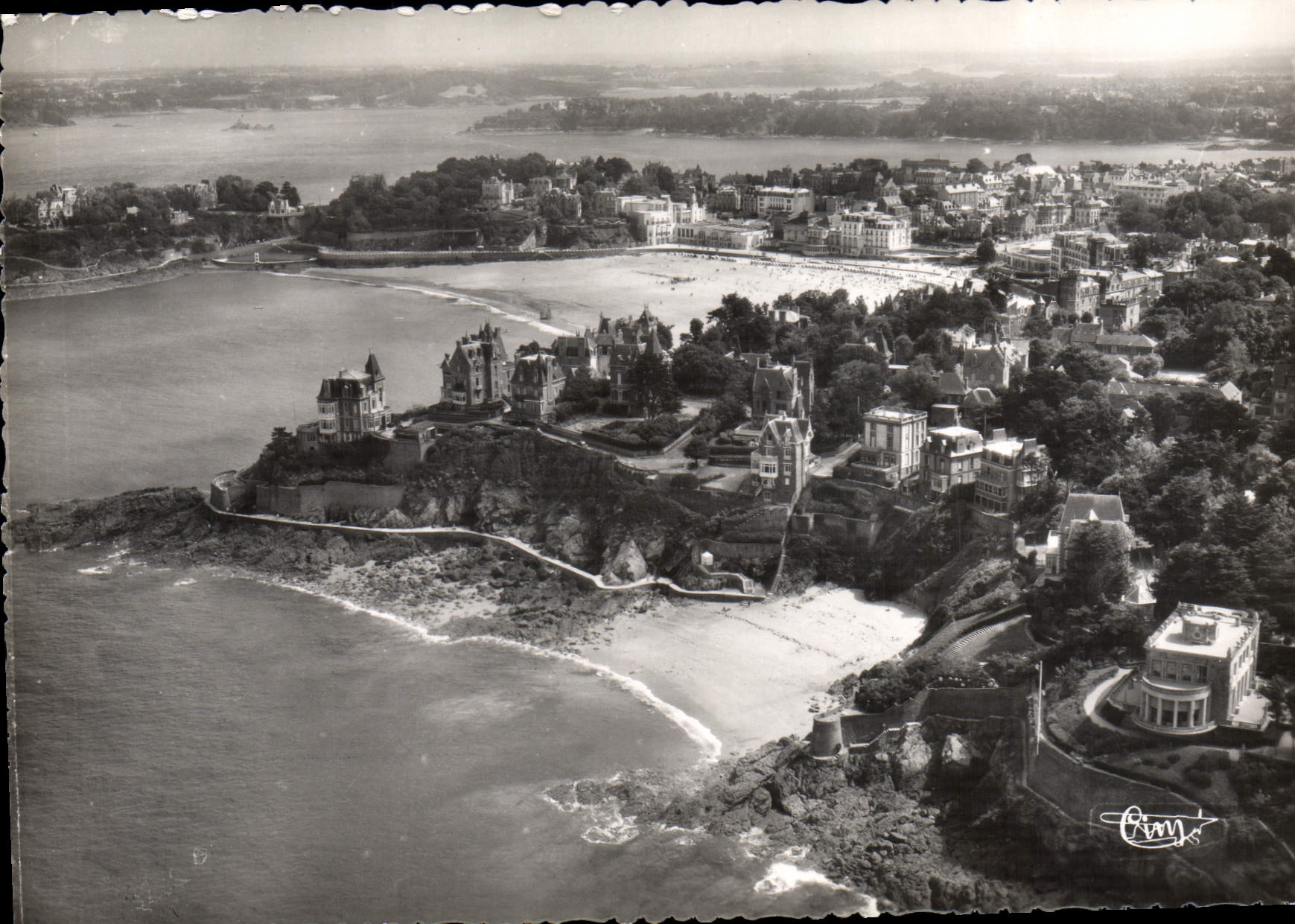 CPSM Dinard Vue Aerienne Pointe De La Malouine
