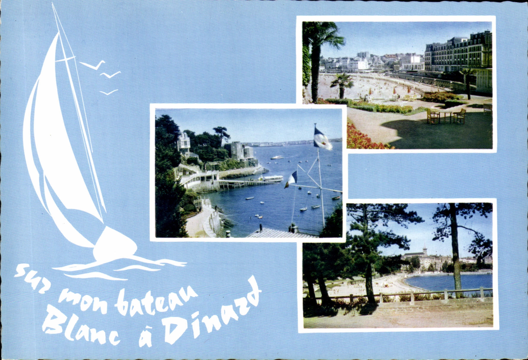 CPSM Dinard Cote D'emeraude embarcadère Des Vedettes plage