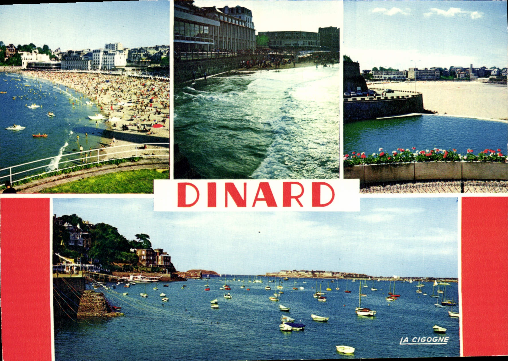 CPSM Dinard Plage De I'Ecluse casino piscine