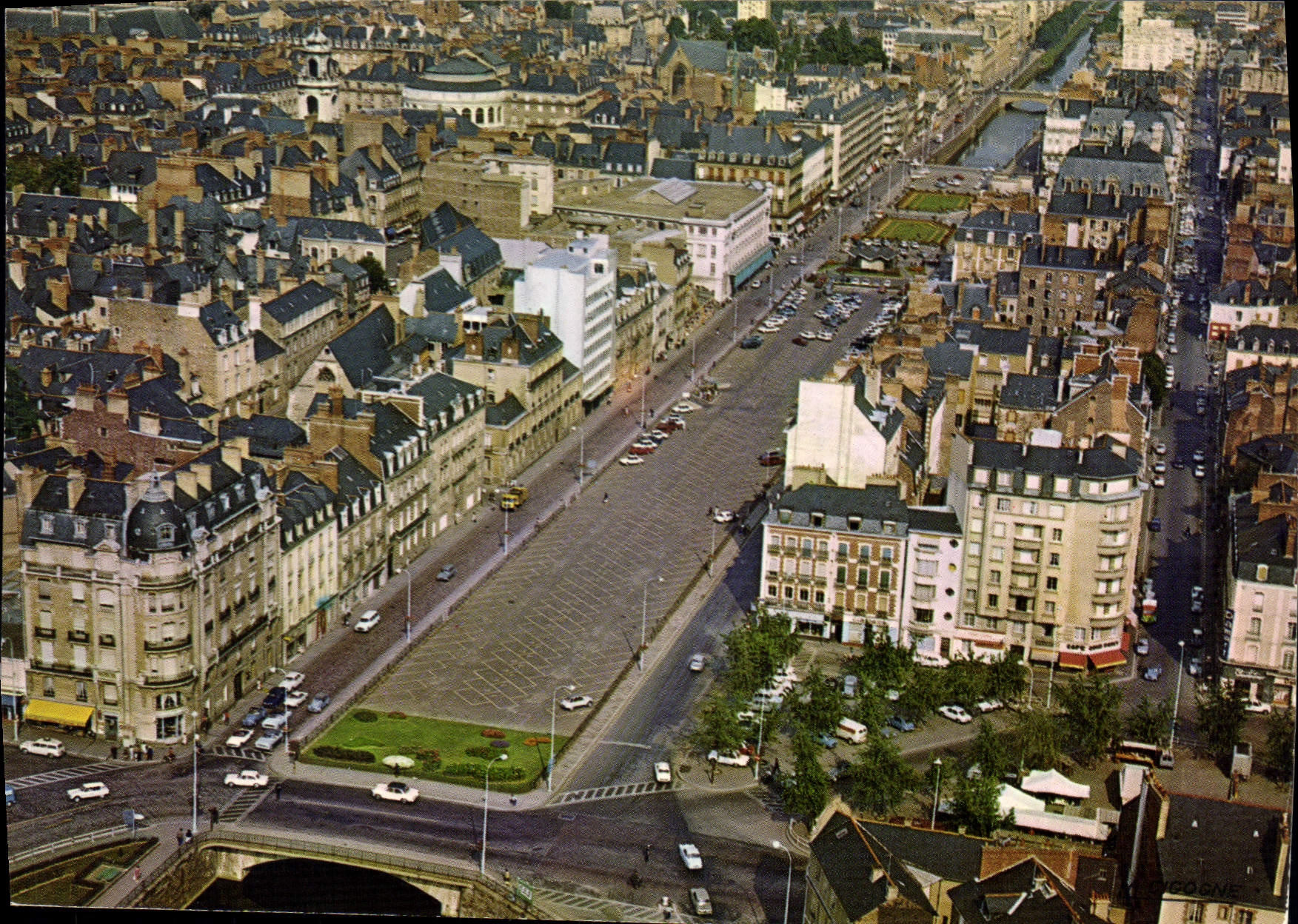 CPSM Rennes Vue Aerienne