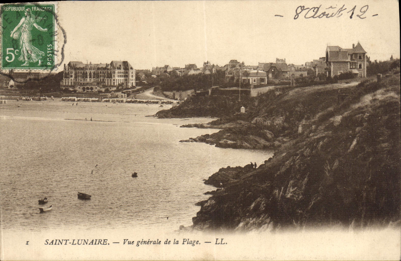 CPA Saint Lunaire Vue Generale De La Plage