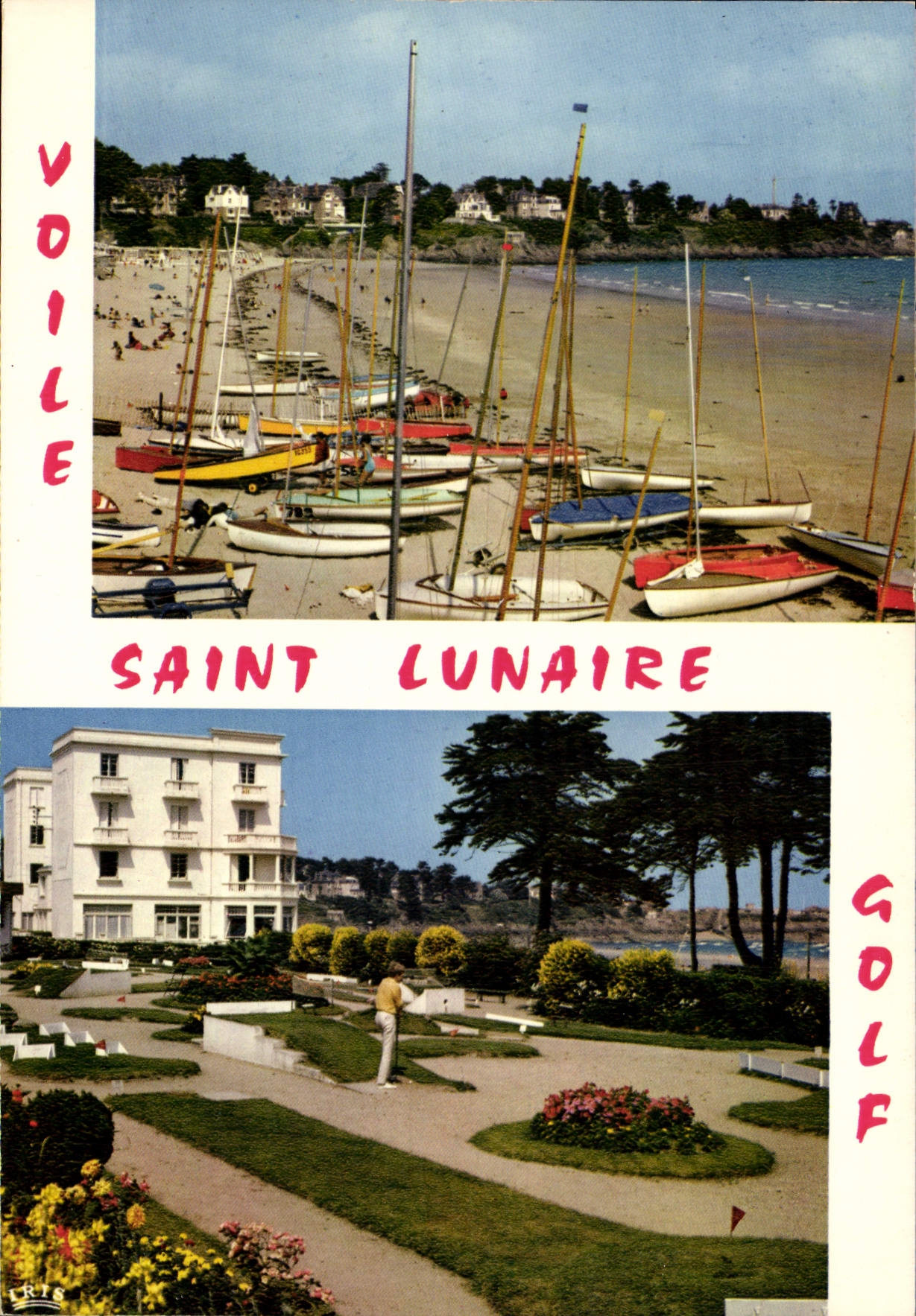 CPSM Saint Lunaire L'Ecole De Voile Le Golf Miniature