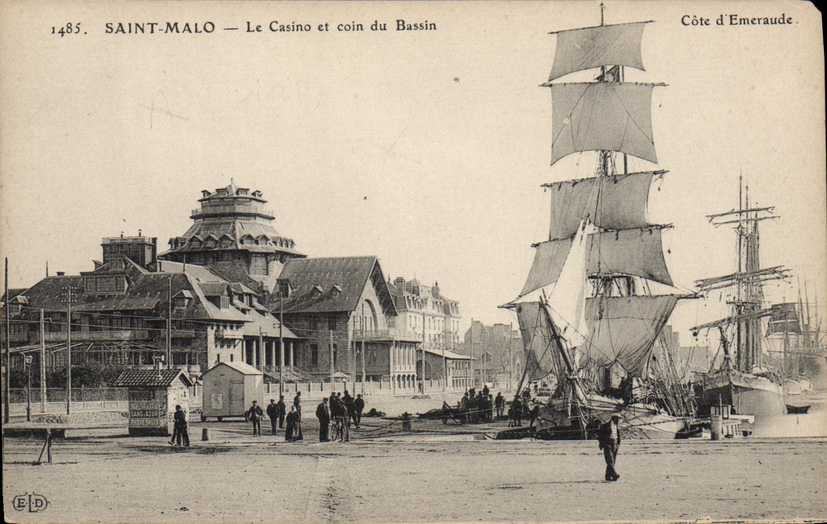 CPA Saint Malo Le Casino Et Coin Du Bassin