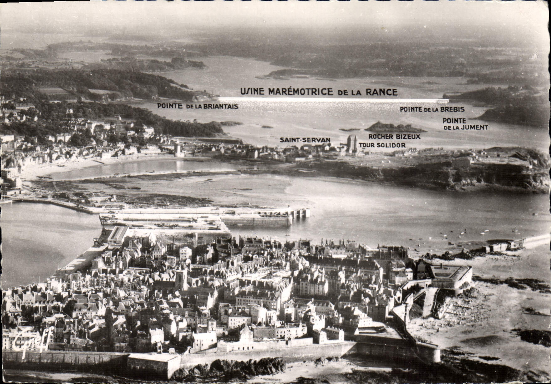 CPSM Saint Malo usine marémotrice