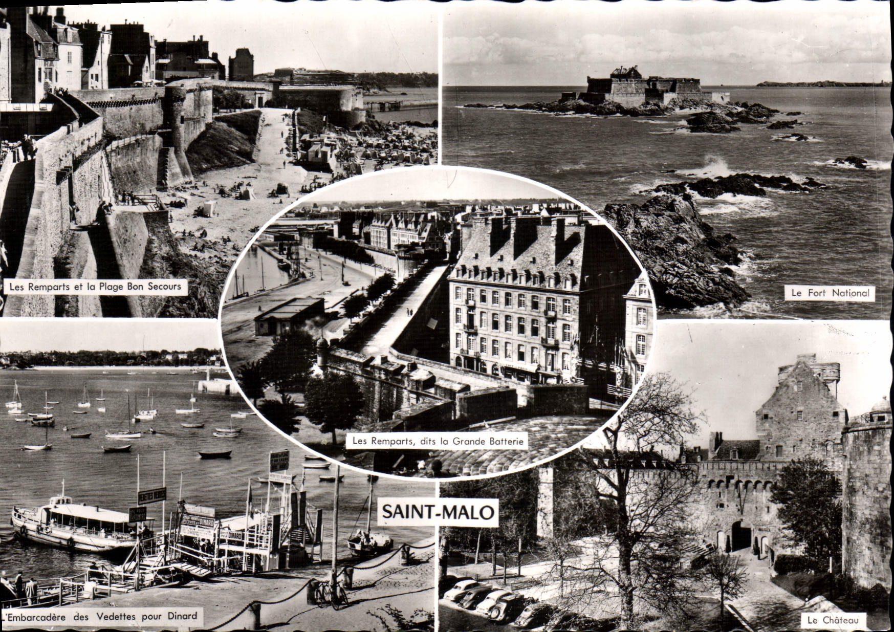 CPSM Saint Malo vues diverses