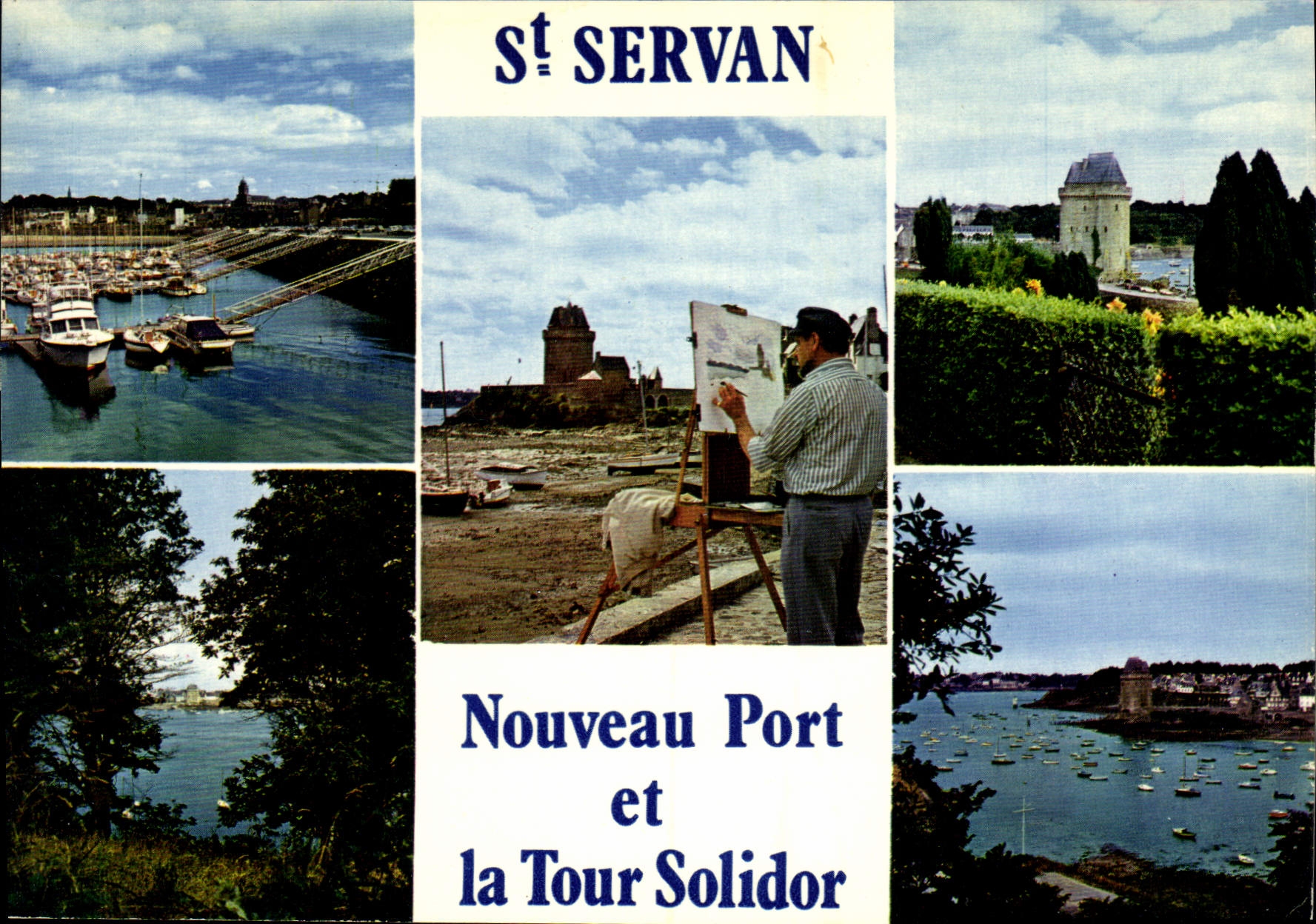 CPSM Saint Servan Nouveau Port Et La Tour Solidor