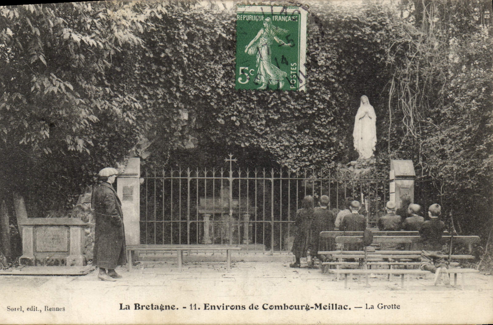 CPA La Bretagne Environs De Combourg Meillac La Grotte
