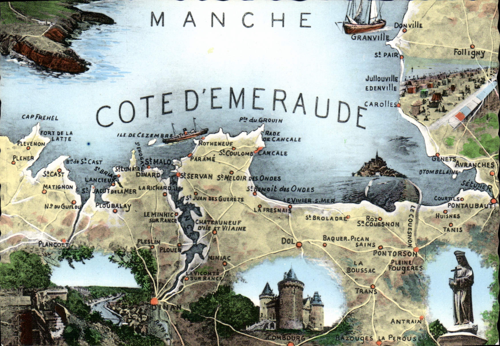 CPSM Manche Cote D'Emeraude