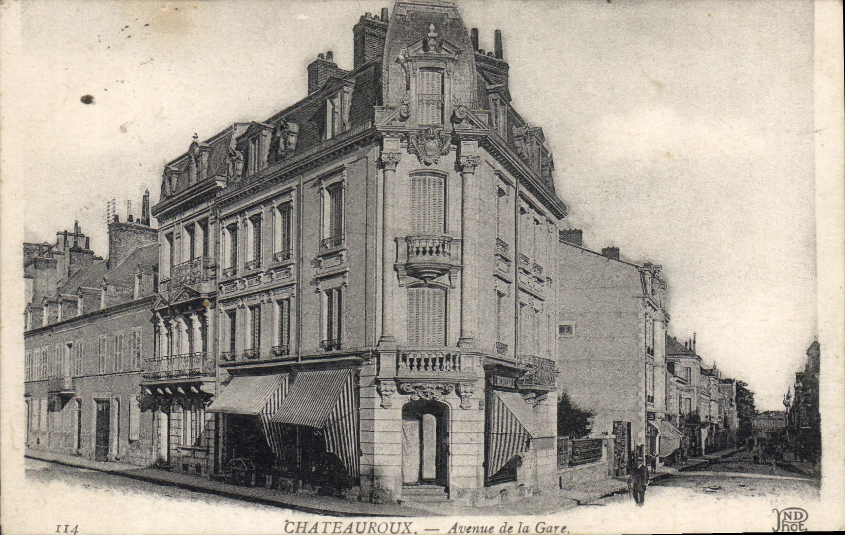CPA Chateauroux Avenue De La Gare