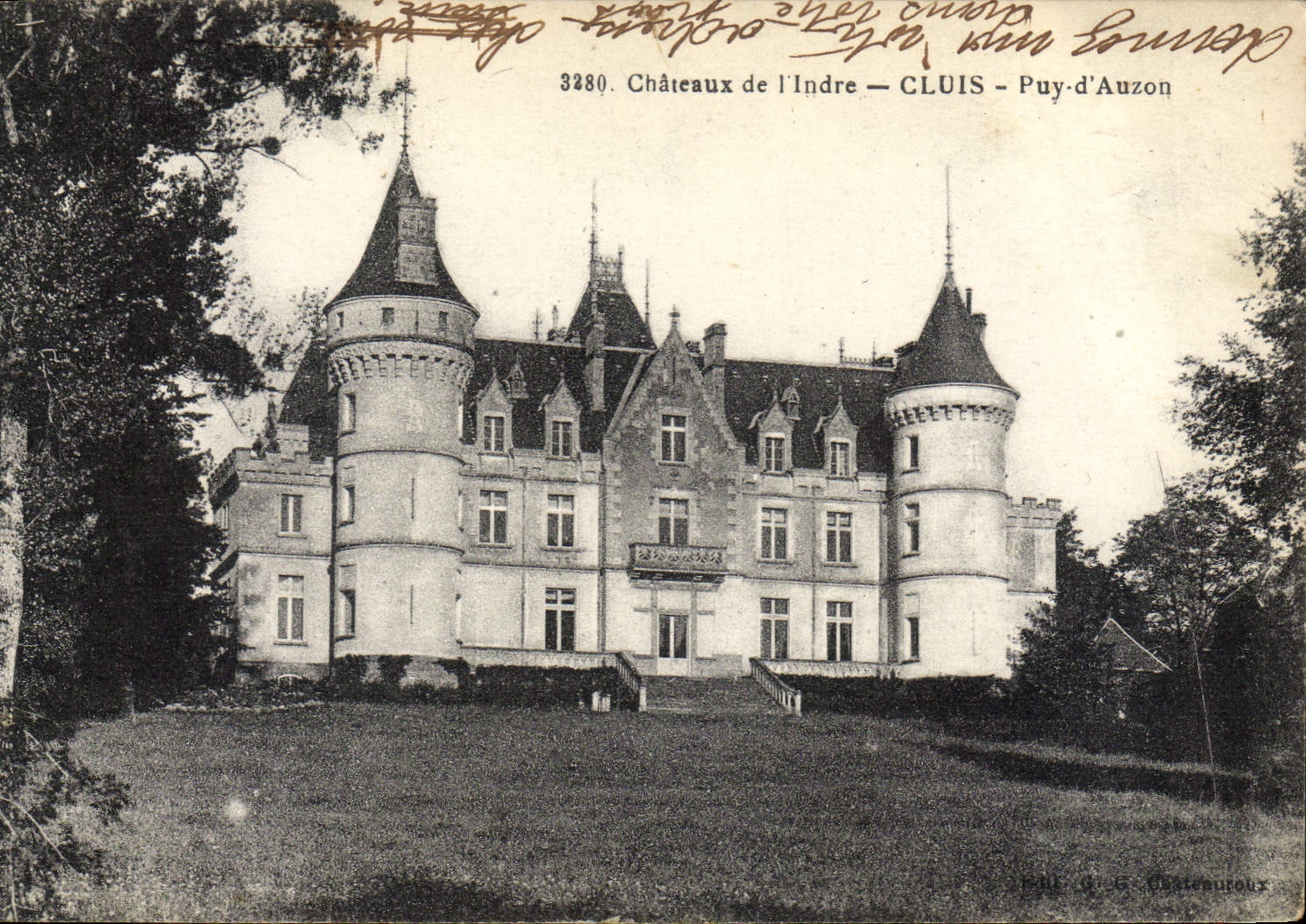 CPA Chateaux De I'Indre CLUIS Puy D'Auzon