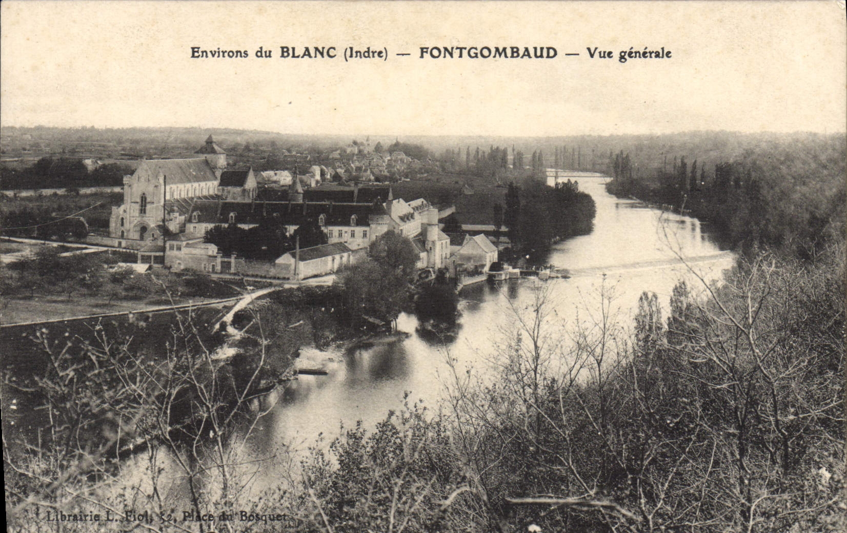 CPA Blanc Fontgombaud Vue Generale